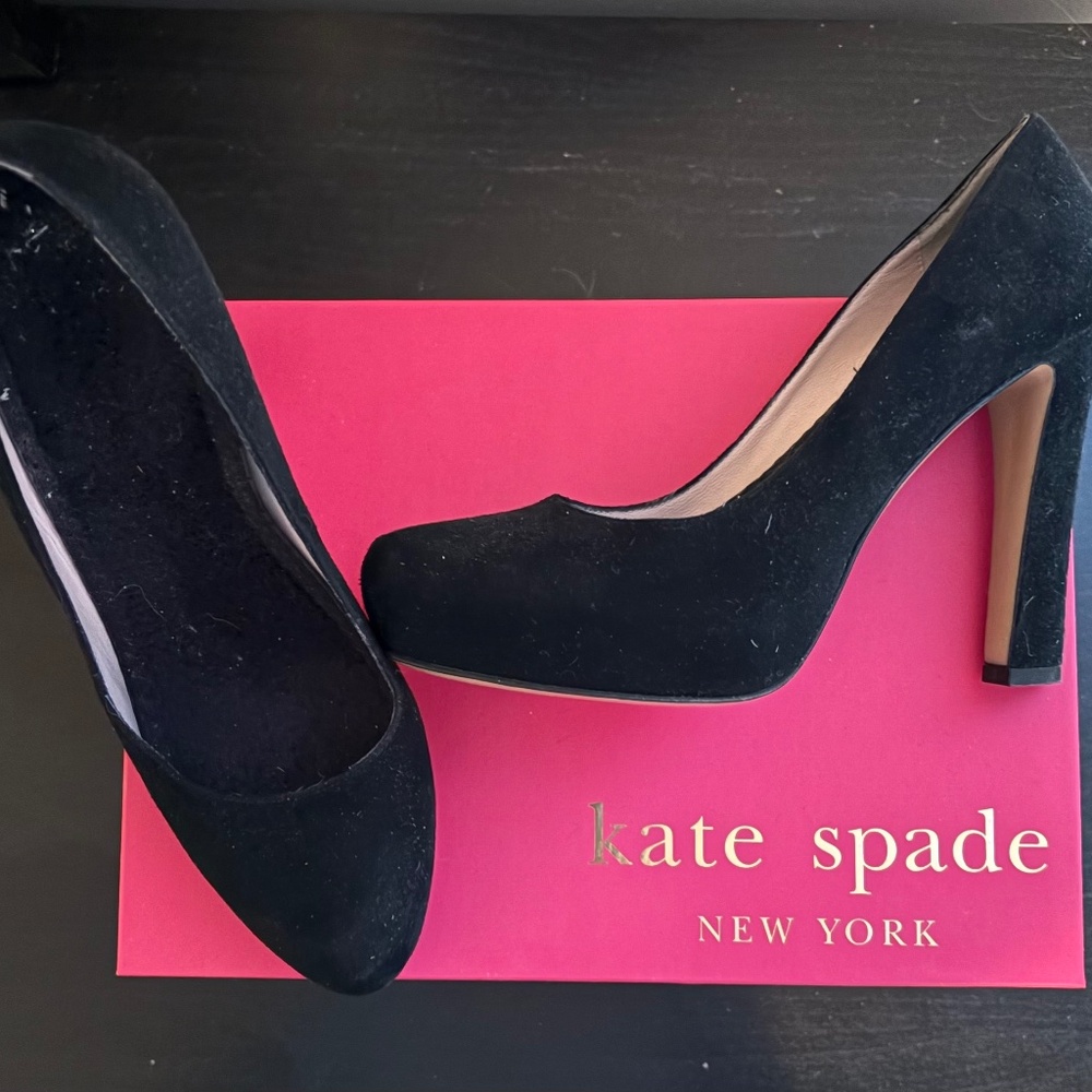 Kate Spade Black Suede